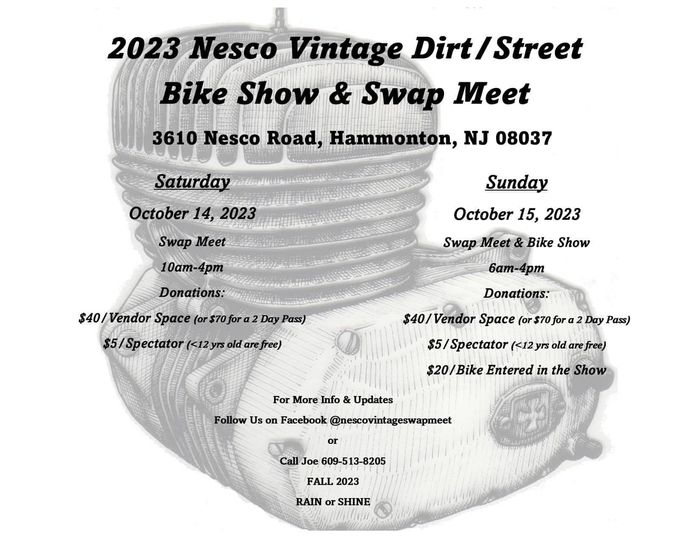 NESCO Swap Meet Flyer